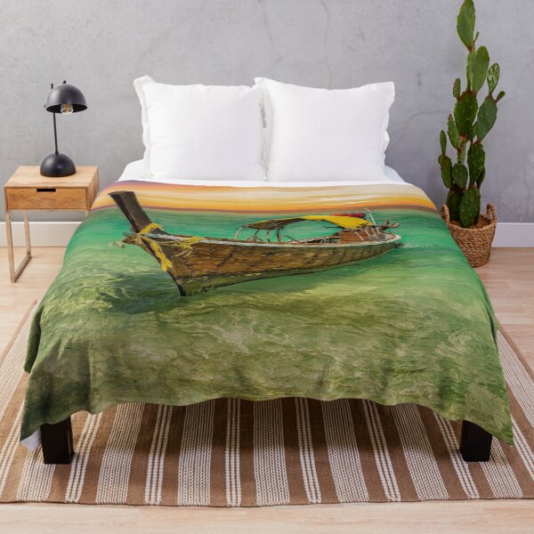 Item preview, Long Tail Boat Sunset Thailand  designed and sold by AJEvans.