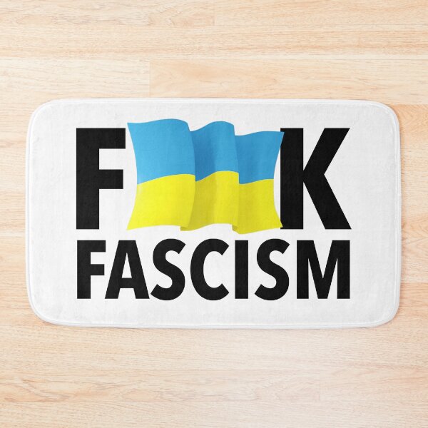 Item preview, F Fascism - Censored with Ukrainian Flag designed and sold by Thelittlelord.
