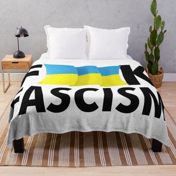 Item preview, F Fascism - Censored with Ukrainian Flag designed and sold by Thelittlelord.