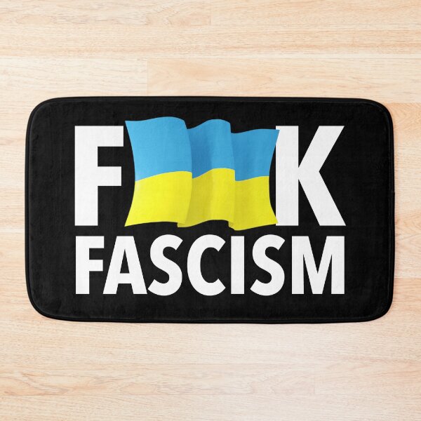 Item preview, F Fascism - Censored with Ukrainian Flag designed and sold by Thelittlelord.