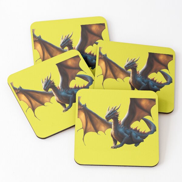 Item preview, Dragon with wings spread (Yellow) designed and sold by Midnight Veil Designs.