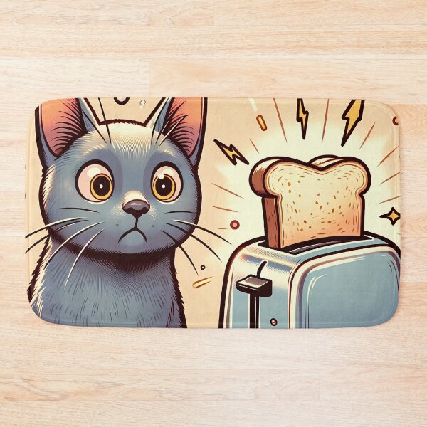 Item preview, Breakfast Surprise: Kitty's Toast Encounter designed and sold by Felix Tanner.