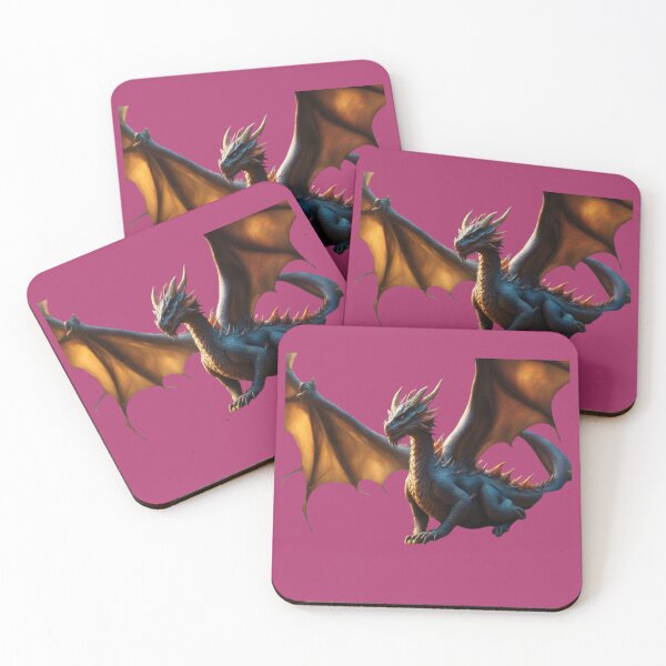Item preview, Dragón con las alas extendidas (Rosa) designed and sold by Midnight Veil Designs.