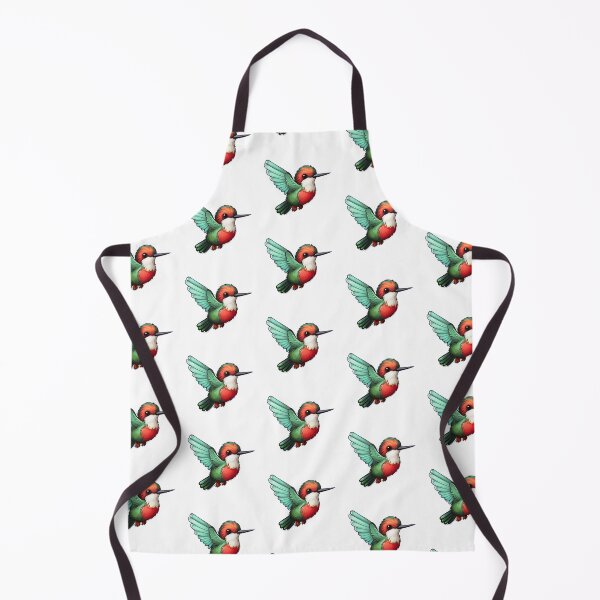 Item preview, Ruby Throated Hummingbird Kawaii US Bird Inspired Art and Stickers designed and sold by CDC40.
