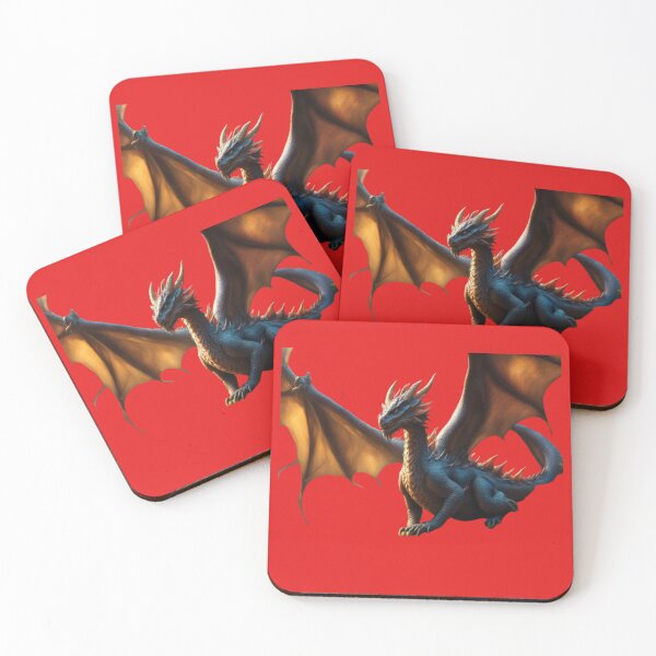 Item preview, Dragon with wings spread (Red) designed and sold by Midnight Veil Designs.