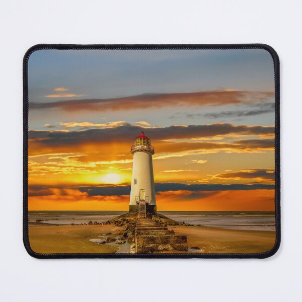 Item preview, Point of Ayr Lighthouse Sunset designed and sold by AJEvans.