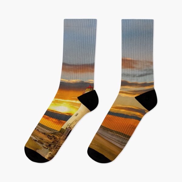 Item preview, Point of Ayr Lighthouse Sunset designed and sold by AJEvans.