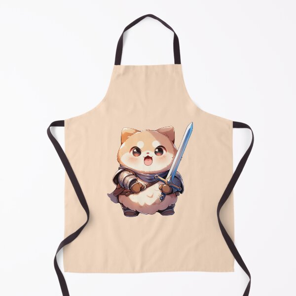 Item preview, Cute Kawaii Happy Cat Knight with a Sword designed and sold by CozyKawaiiArt.