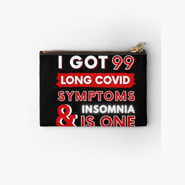 Item preview, 99 Long Covid Symptoms Insomnia - red designed and sold by SadTea-Longhaul.