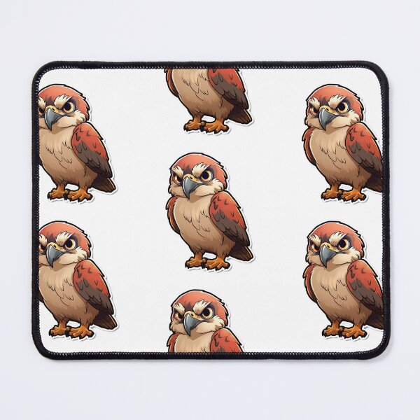 Item preview, Red Tailed Hawk Kawaii US Bird Inspired Art and Stickers designed and sold by CDC40.