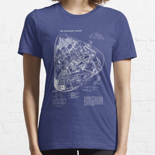 Apollo Command Module Blueprint Drawing Essential T-Shirt