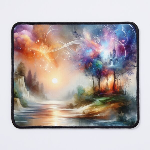 Item preview, "Water-colored Fantasy Mood 5:Throw Pillow designed and sold by LLdreams.