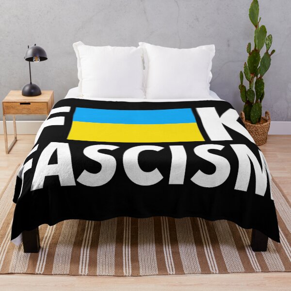 Item preview, F Fascism - Censored with Ukrainian Flag designed and sold by Thelittlelord.