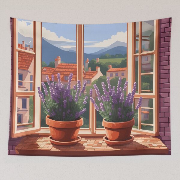 Item preview, Pixel Art Potted Lavender designed and sold by VeiledVision.