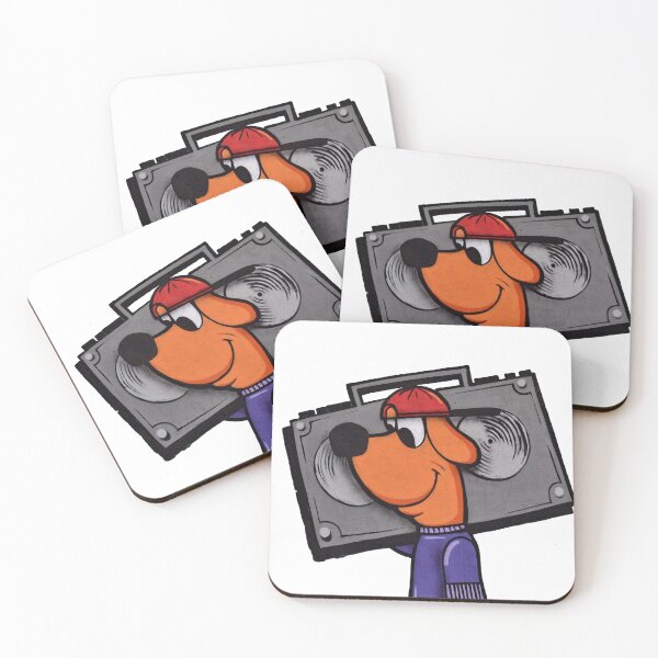 Item preview, A dog listening to music. Cartoon. designed and sold by Timoti-Shop.
