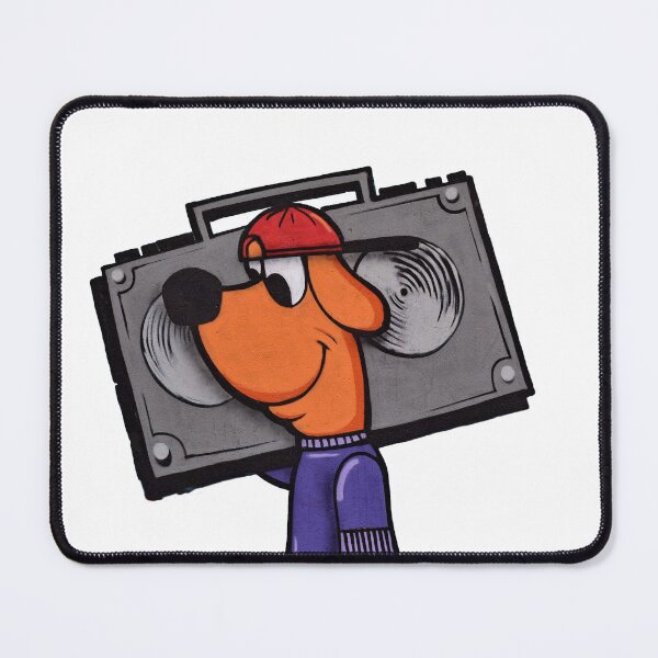 Item preview, A dog listening to music. Cartoon. designed and sold by Timoti-Shop.