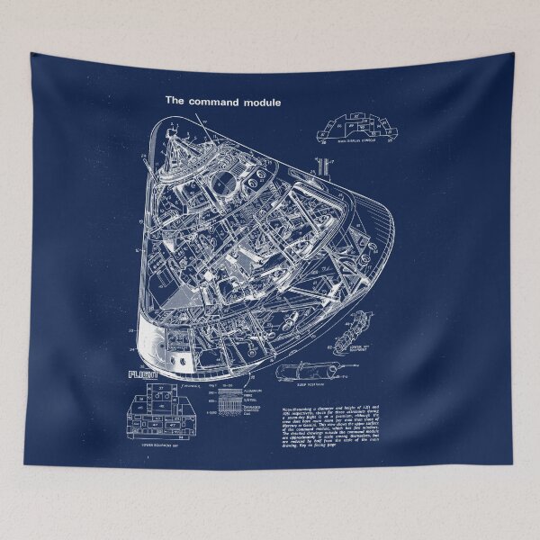 Item preview, Apollo Command Module Blueprint Drawing designed and sold by DWS-Store.