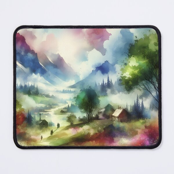 Item preview,  "Water-colored Fantasy Mood 6:Throw Pillow designed and sold by LLdreams.