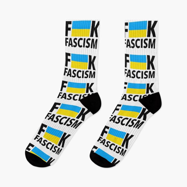 Item preview, F Fascism - Censored with Ukrainian Flag (rectangle) designed and sold by Thelittlelord.