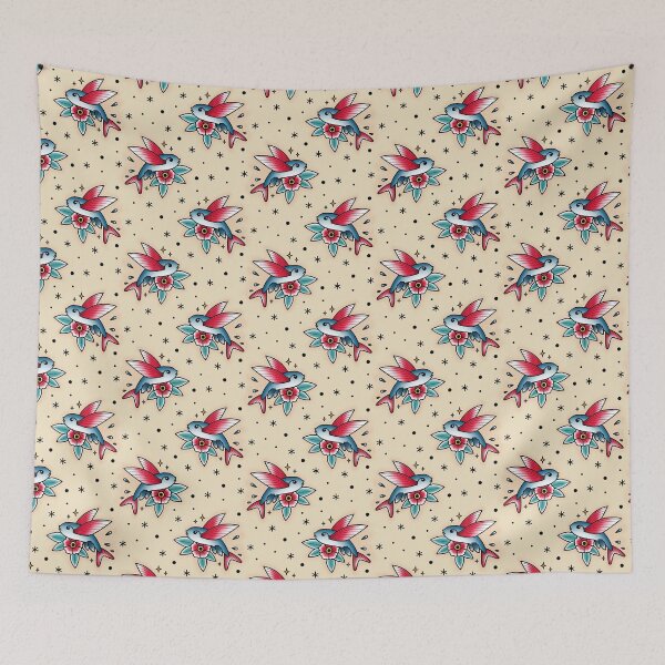 Item preview, Flying Fish Old Shool Tattoo - Pattern designed and sold by miavaldez.