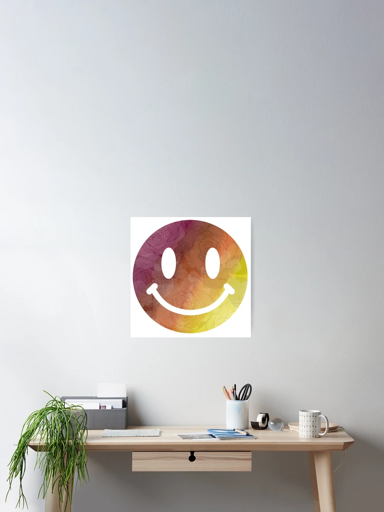 Thumbnail 2 of 3, Poster, Smiley face designed and sold by ReesesRoom.