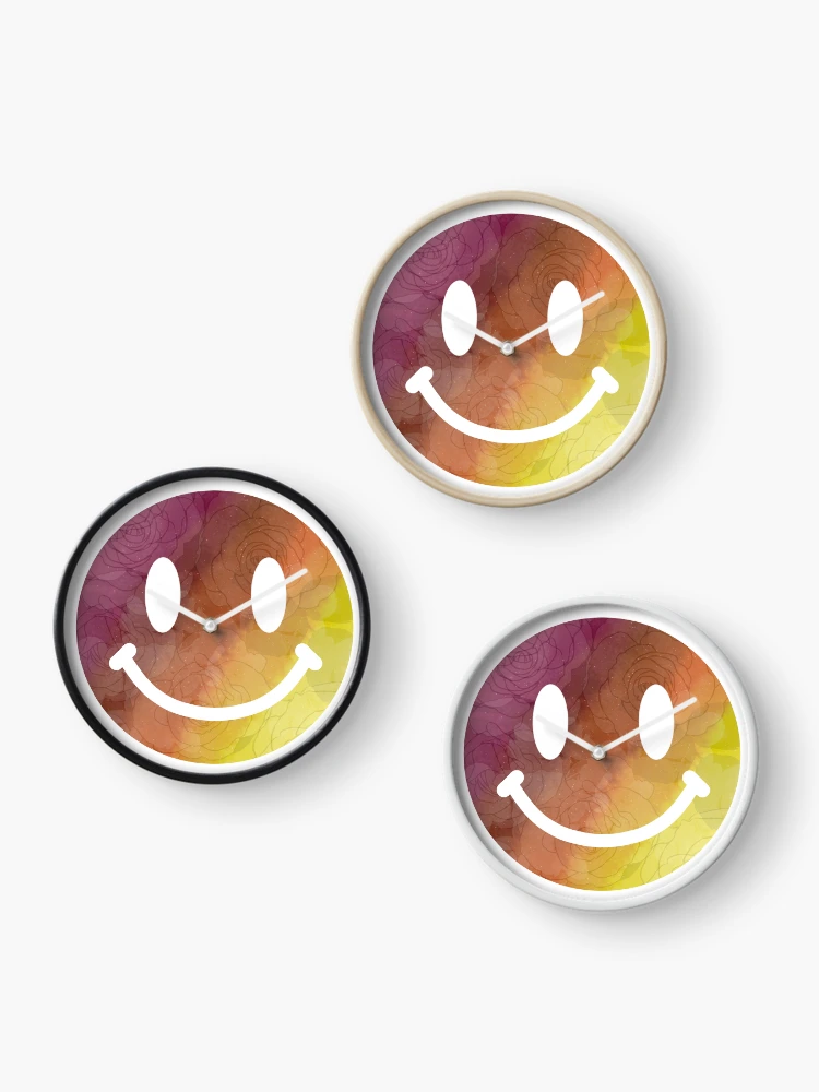 Thumbnail 3 of 4, Clock, Smiley face designed and sold by ReesesRoom.