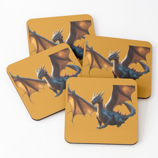 Item preview, Dragón con las alas extendidas (Naranja) designed and sold by Midnight Veil Designs.