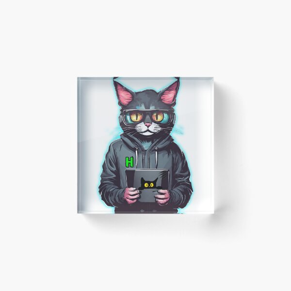 Item preview, Cute Cat Hacker designed and sold by visyoniulian.