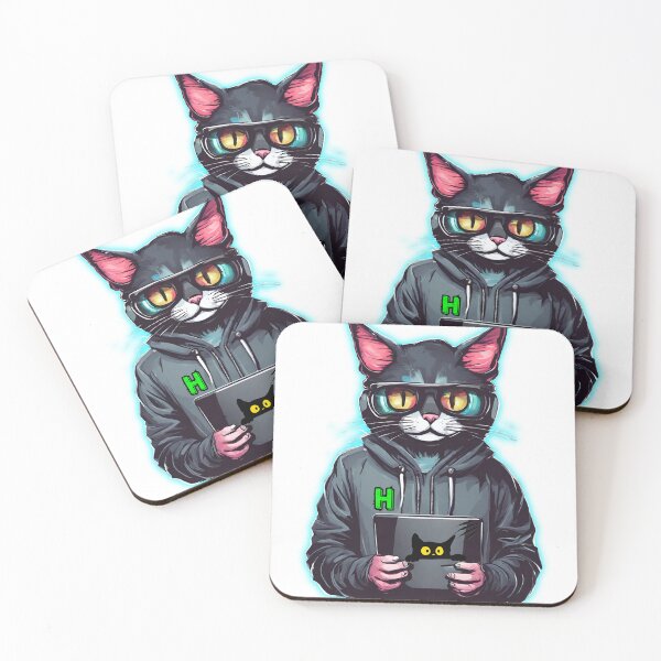 Item preview, Cute Cat Hacker designed and sold by visyoniulian.
