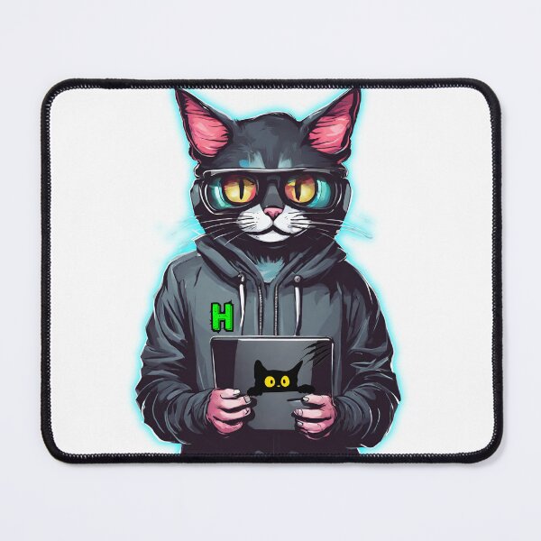 Item preview, Cute Cat Hacker designed and sold by visyoniulian.