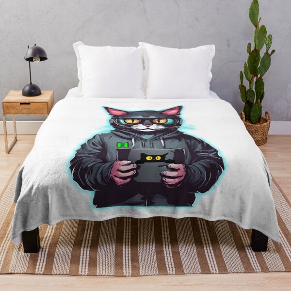 Item preview, Cute Cat Hacker designed and sold by visyoniulian.