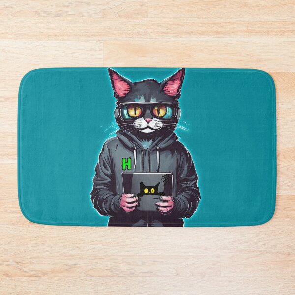 Item preview, Cute Cat Hacker designed and sold by visyoniulian.