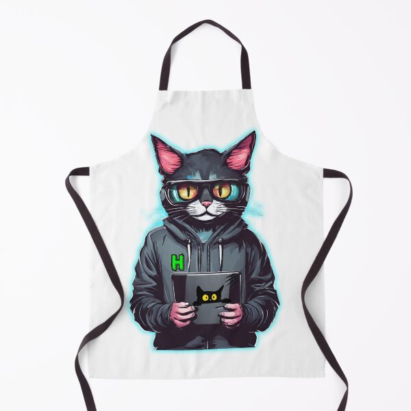 Item preview, Cute Cat Hacker designed and sold by visyoniulian.