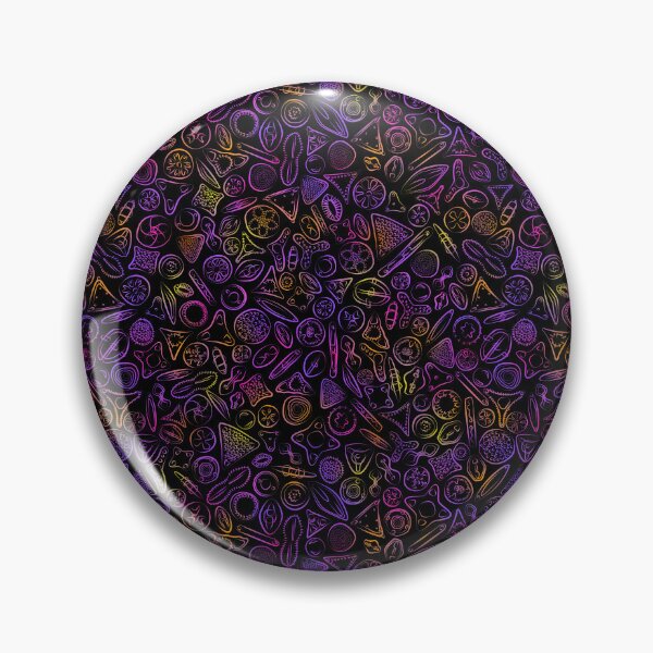 Item preview, Diatoms in Purple Gold and Orange designed and sold by Squilla Design Studio.