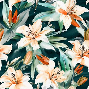 Artwork thumbnail, Painted Lilies by PrettyPatternss