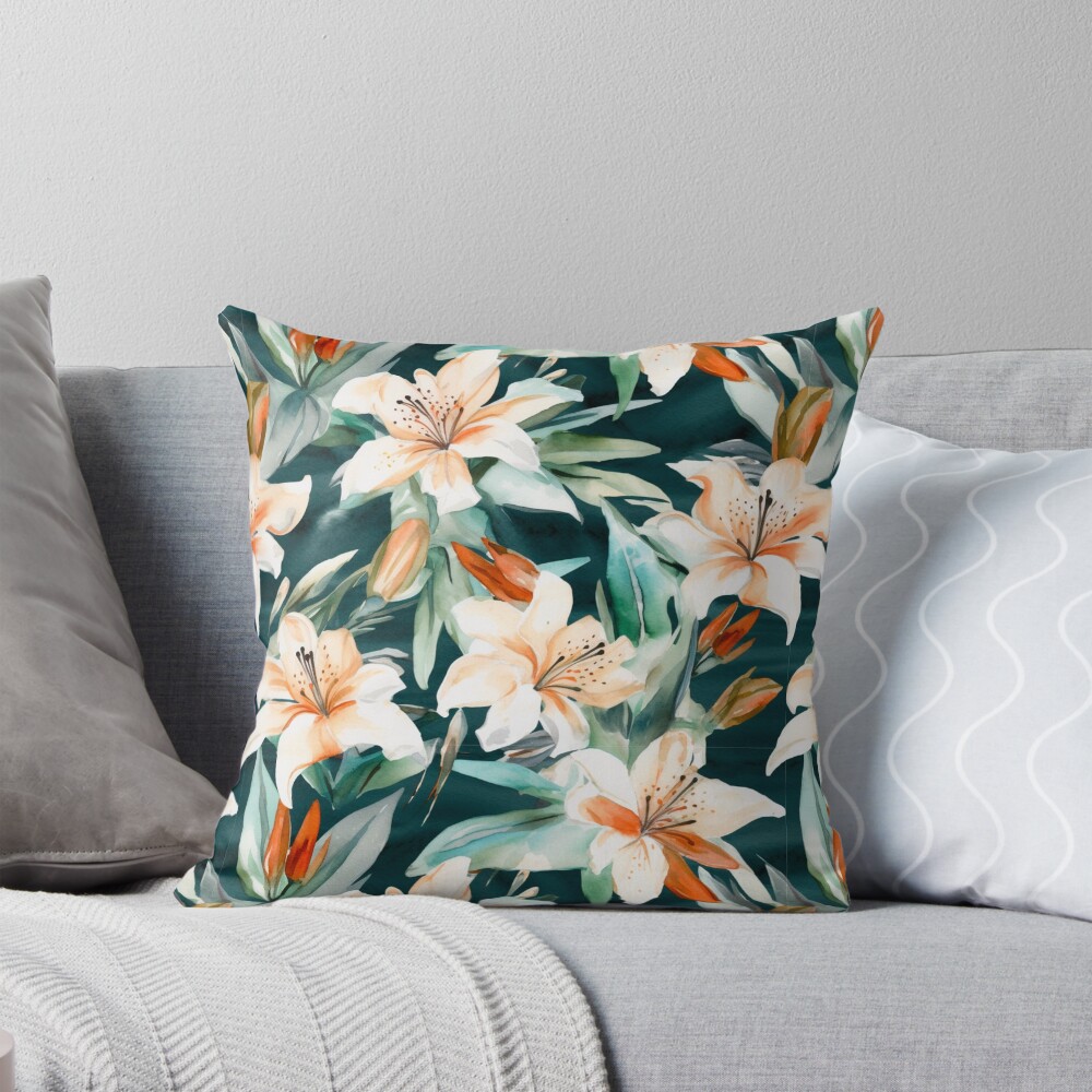 Item preview, Throw Pillow designed and sold by PrettyPatternss.