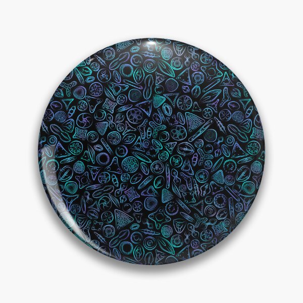 Item preview, Diatoms in Teal and Purple designed and sold by Squilla Design Studio.