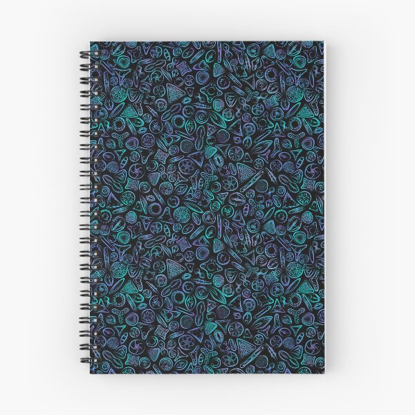Item preview, Diatoms in Teal and Purple designed and sold by Squilla Design Studio.