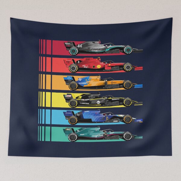 Item preview, Formula Racing Cars (Navy Blue) designed and sold by Mariel  Toigo.