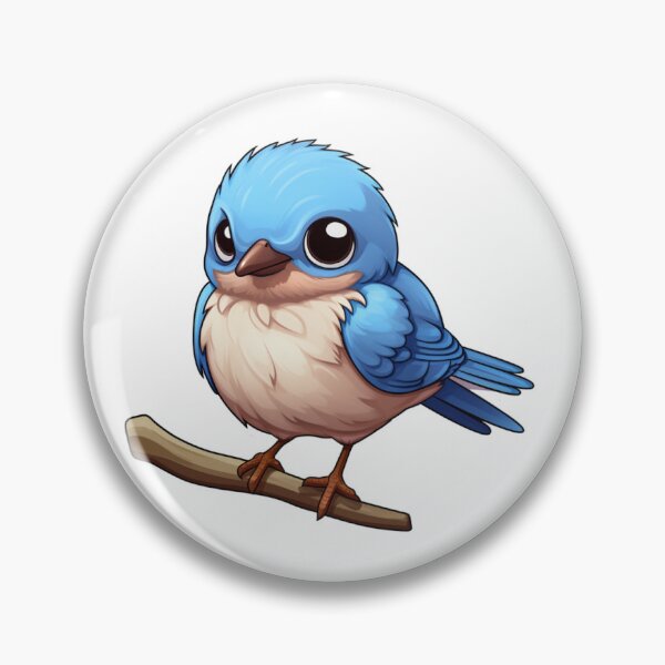 Item preview, Bluebird Kawaii US Bird Inspired Art and Stickers designed and sold by CDC40.