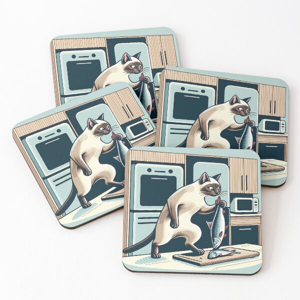 Item preview, Fishy Feast: Siamese's Seafood Snatch designed and sold by Felix Tanner.
