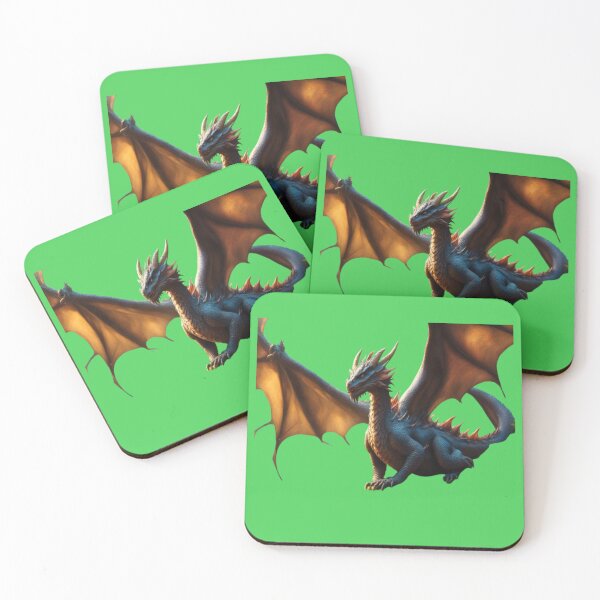 Item preview, Dragon with wings spread (Light Green) designed and sold by Midnight Veil Designs.