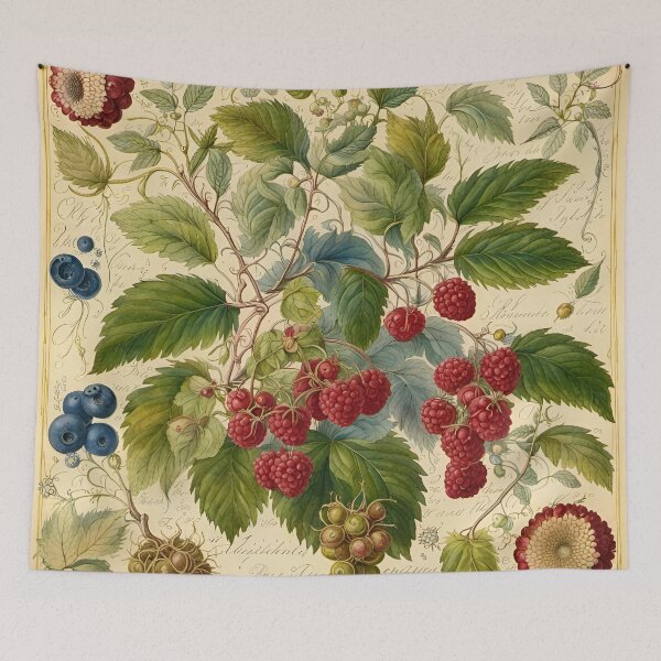 Item preview, Rapsberries botanical chart designed and sold by ArwenGrey.