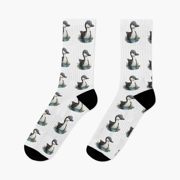 Item preview, Common Loon Kawaii US Bird Inspired Art and Stickers designed and sold by CDC40.