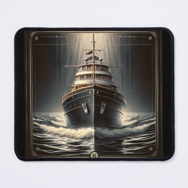 Item preview, Nostalgic Navy Vintage Yacht Historical Atmosphere designed and sold by ByDigitalDream.