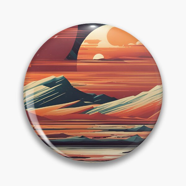 Artikelvorschau, Retro Science Fiction Landscape - Greetings from our Space Resort entworfen und verkauft von VauKaArtShop.