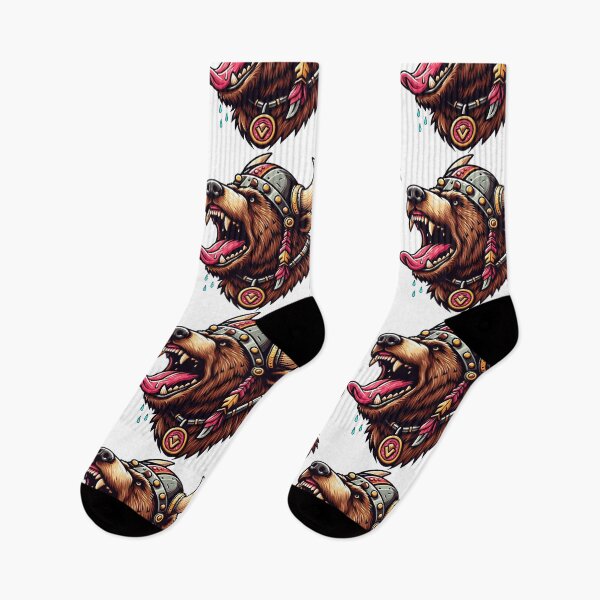 Item preview, VIKING BEAR HEAD - WHITE designed and sold by Marlon Oseguera.