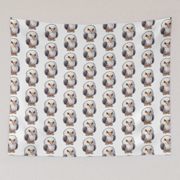 Item preview, Bald Eagle Kawaii US Bird Inspired Art and Stickers designed and sold by CDC40.