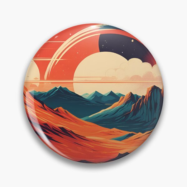 Artikelvorschau, Retro Science Fiction Landscape - Greetings from our Space Resort entworfen und verkauft von VauKaArtShop.