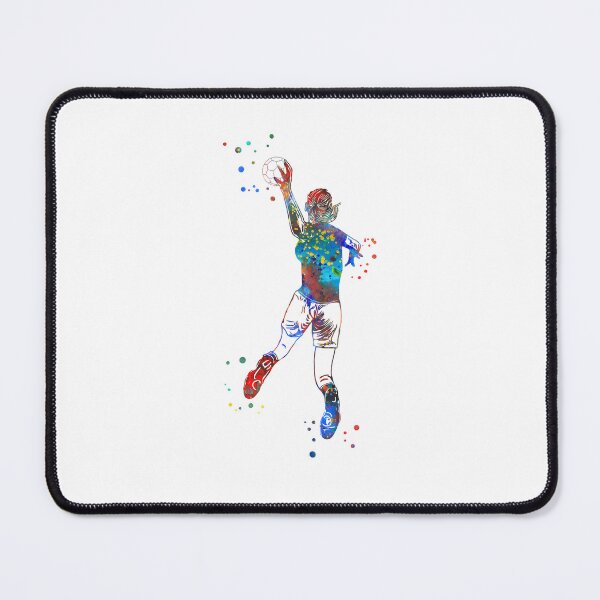 Item preview, Handball Player Girl Hits The Ball designed and sold by Rosaliartbook.